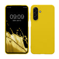 kwmobile Hülle kompatibel mit Samsung Galaxy A17 4G / 5G Hülle - weiches TPU Silikon Case - Cover geeignet für kabelloses Laden - Strahlend Gelb Strahlend Gelb  