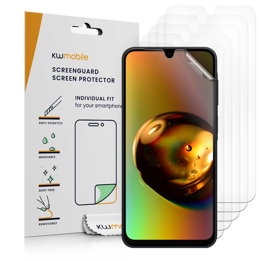 kwmobile 6x Displayschutzfolie kompatibel mit Samsung Galaxy A17 4G / 5G Folie - klare Schutzfolien Set in transparent Transparent  
