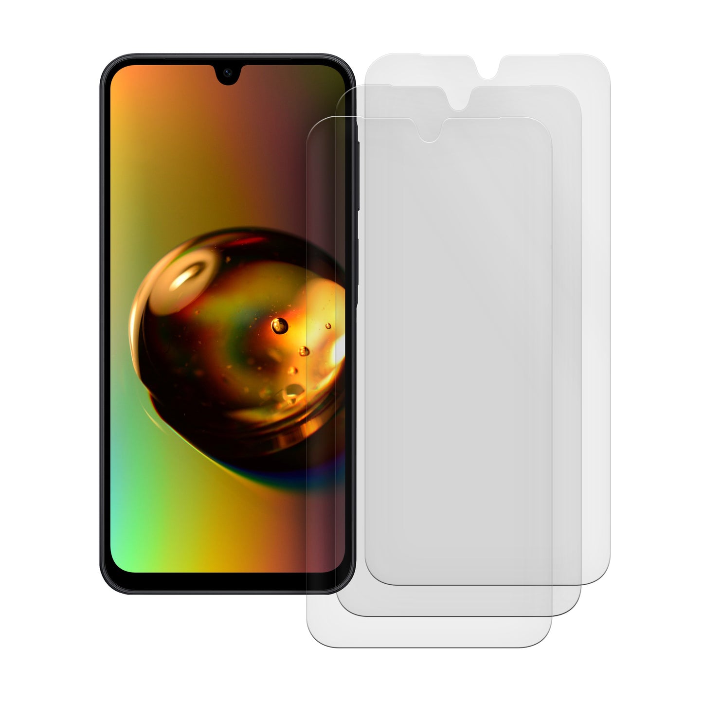 3x Displayschutzfolie matt kompatibel mit Samsung Galaxy A17 4G / 5G