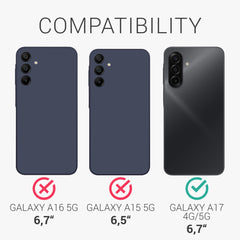 3x Displayschutzfolie matt kompatibel mit Samsung Galaxy A17 4G / 5G - Matt Transparent - Displayschutz