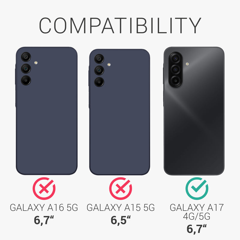 3x Displayschutzfolie matt kompatibel mit Samsung Galaxy A17 4G / 5G