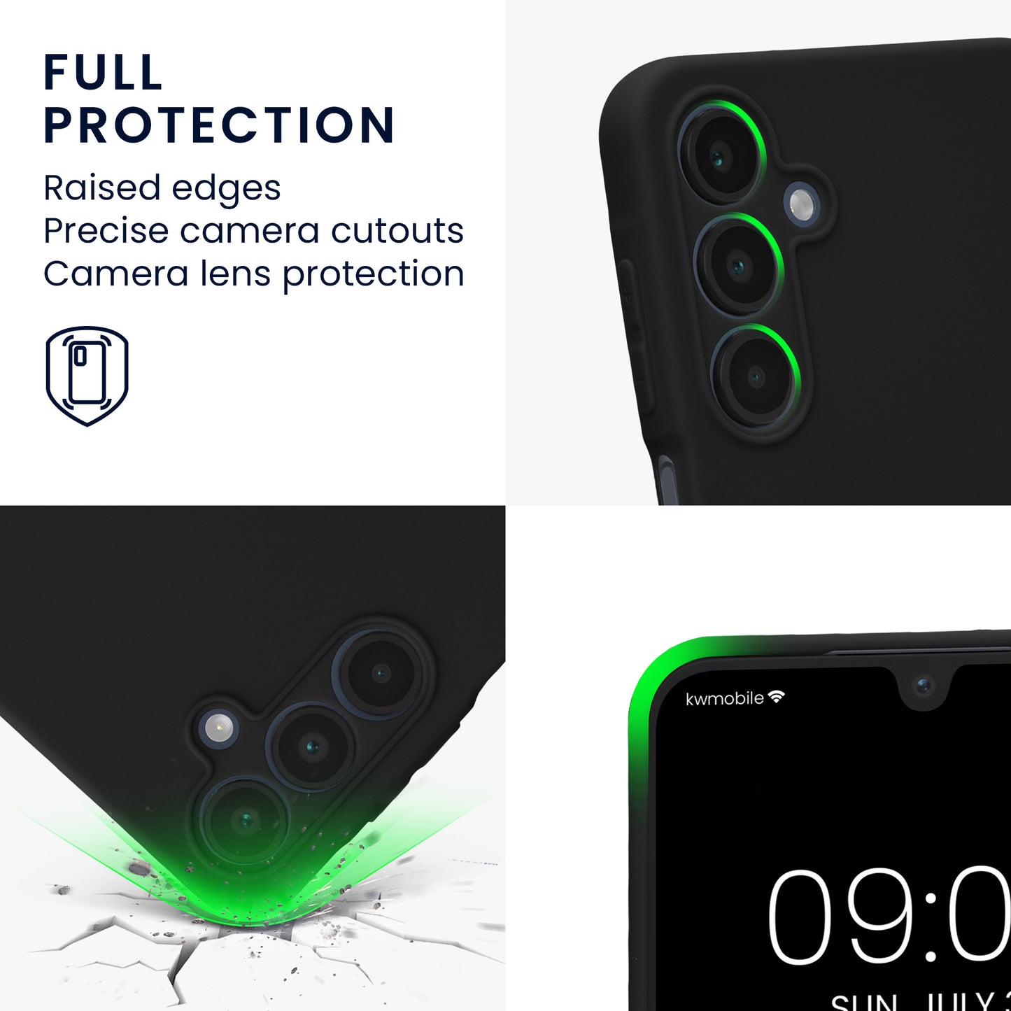 kwmobile Handyhülle für Samsung Galaxy A16 5G Hülle - weiches Handy Silikon Case - Schutzhülle Cover