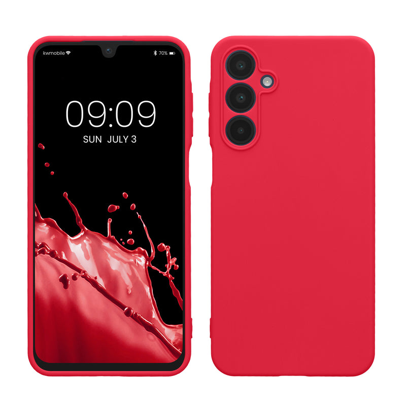 kwmobile Handyhülle kompatibel mit Samsung Galaxy A16 5G Hülle - Handy Case aus weichem Silikon in Neon Pink Neon Pink  