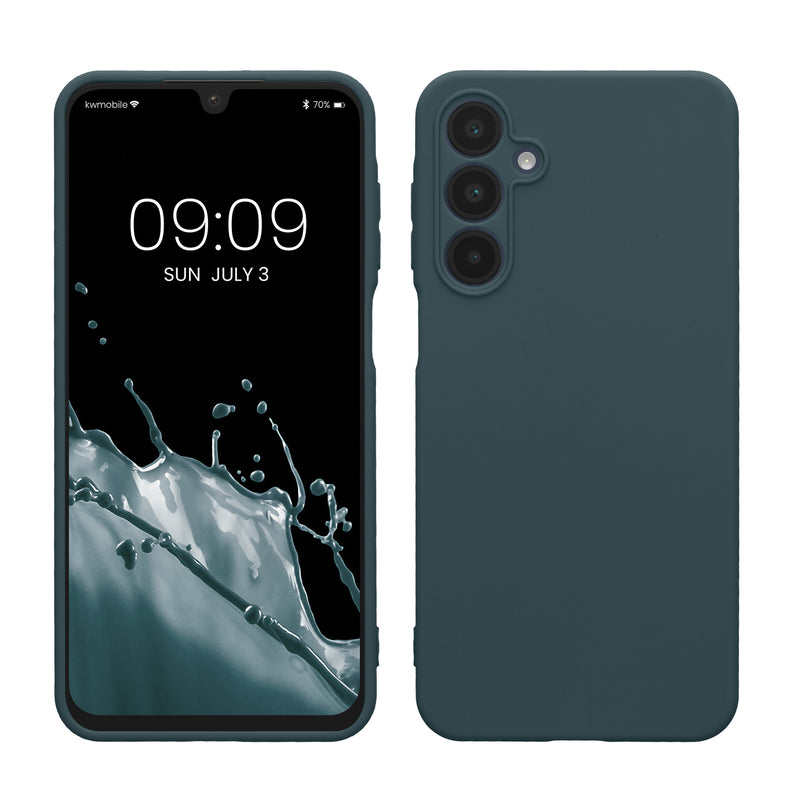 kwmobile Handyhülle kompatibel mit Samsung Galaxy A16 5G Hülle - Handy Case aus weichem Silikon in Dunkler Schiefer Dunkler Schiefer  