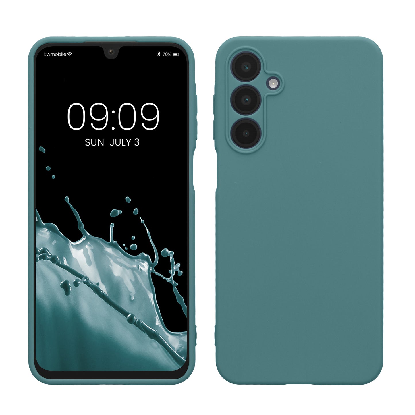 kwmobile Handyhülle kompatibel mit Samsung Galaxy A16 5G Hülle - Handy Case aus weichem Silikon in Arctic Night Arctic Night  