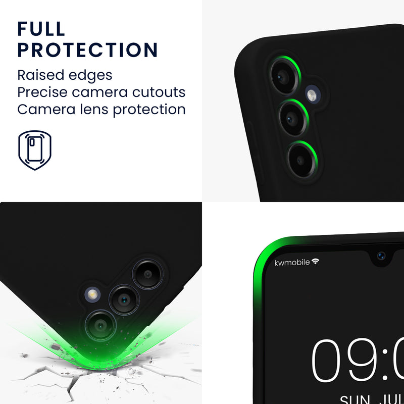 kwmobile Handyhülle für Samsung Galaxy A14 5G Hülle - weiches Handy Silikon Case - Schutzhülle Cover