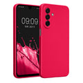 kwmobile Handyhülle kompatibel mit Samsung Galaxy A17 4G / 5G Hülle - weiche Silikon Case metallisch schimmernd in Metallic Pink Metallic Pink  
