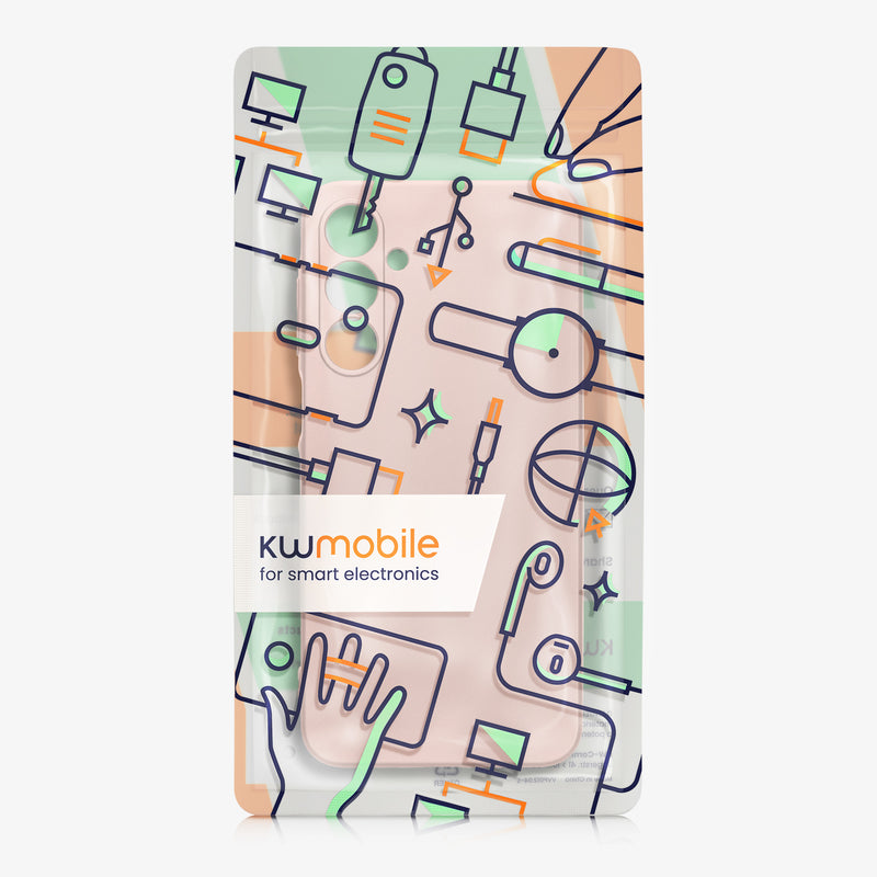 kwmobile Handyhülle für Samsung Galaxy A16 5G Hülle - weiche Silikon Case metallisch schimmernd - Schutzhülle Cover