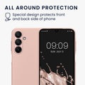 kwmobile Handyhülle für Samsung Galaxy A16 5G Hülle - weiche Silikon Case metallisch schimmernd - Schutzhülle Cover