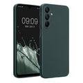 kwmobile Handyhülle kompatibel mit Samsung Galaxy A16 5G Hülle - weiche Silikon Case metallisch schimmernd in Metallic Petrol Metallic Petrol  