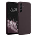kwmobile Handyhülle kompatibel mit Samsung Galaxy A16 5G Hülle - weiche Silikon Case metallisch schimmernd in Metallic Brombeere Metallic Brombeere  