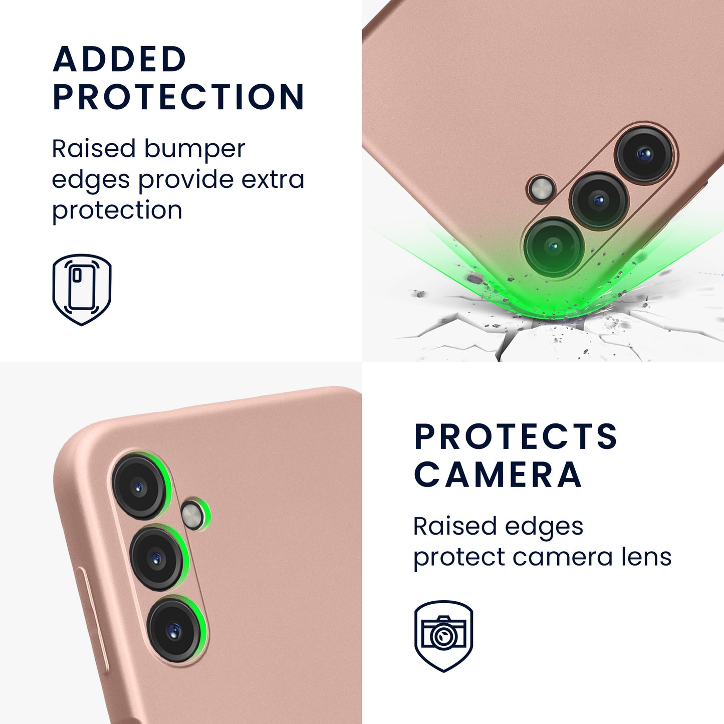 kwmobile Handyhülle für Samsung Galaxy A14 5G Hülle - weiche Silikon Case Schutzhülle Cover