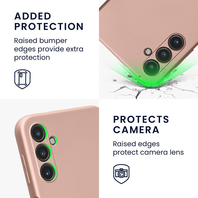 kwmobile Handyhülle für Samsung Galaxy A14 5G Hülle - weiche Silikon Case Schutzhülle Cover