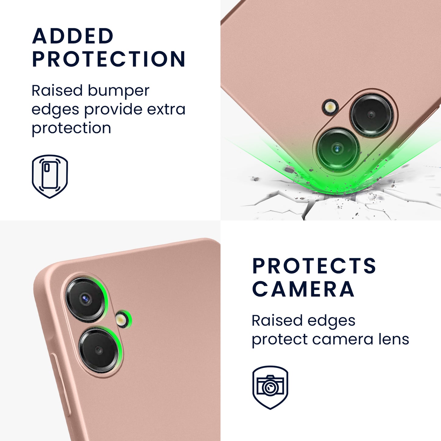 kwmobile Handyhülle für Samsung Galaxy A06 Hülle - weiche Silikon Case Schutzhülle Cover