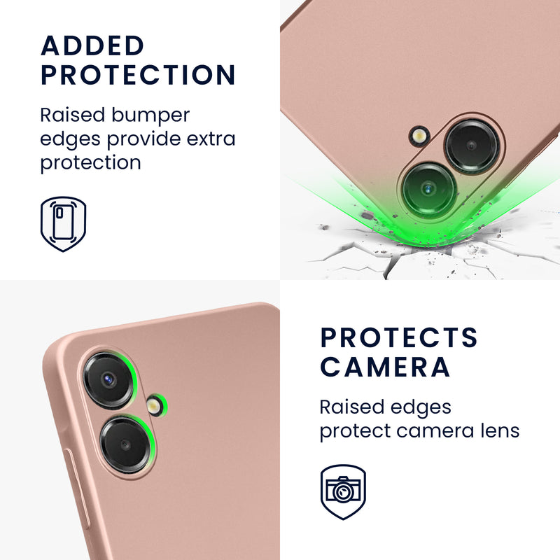 kwmobile Handyhülle für Samsung Galaxy A06 Hülle - weiche Silikon Case Schutzhülle Cover