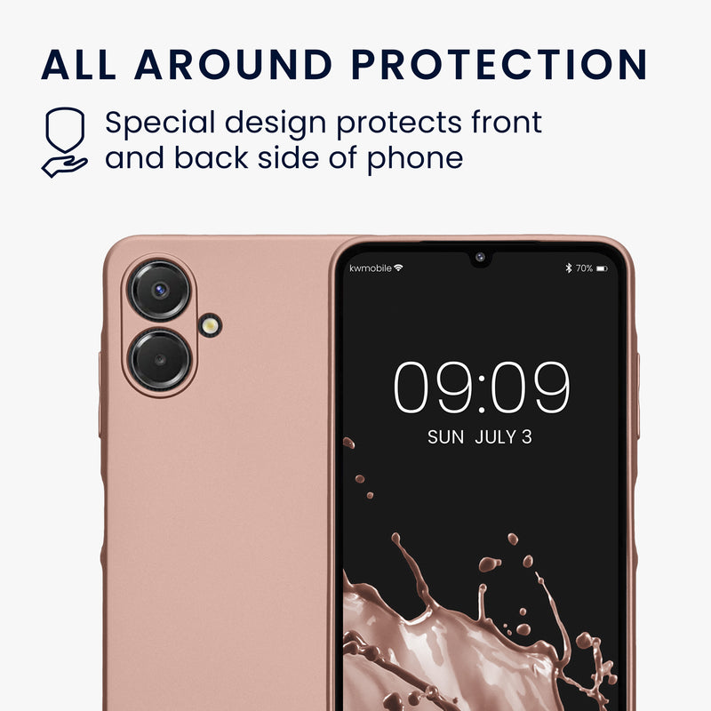 kwmobile Handyhülle für Samsung Galaxy A06 Hülle - weiche Silikon Case Schutzhülle Cover