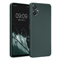 kwmobile Handyhülle kompatibel mit Samsung Galaxy A06 Hülle - weiche Silikon Case metallisch schimmernd in Metallic Petrol Metallic Petrol  
