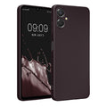 kwmobile Handyhülle kompatibel mit Samsung Galaxy A06 Hülle - weiche Silikon Case metallisch schimmernd in Metallic Brombeere Metallic Brombeere  