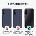 kwmobile Kunstleder Handyhülle kompatibel mit Samsung Galaxy A17 4G / 5G Hülle - Brieftaschen Schutzhülle aus PU-Leder mit Displayschutz und RFID-Schutz