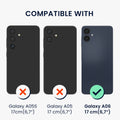 kwmobile Kunstleder Handyhülle kompatibel mit Samsung Galaxy A06 Hülle - Brieftaschen Schutzhülle aus PU-Leder mit Displayschutz und RFID-Schutz