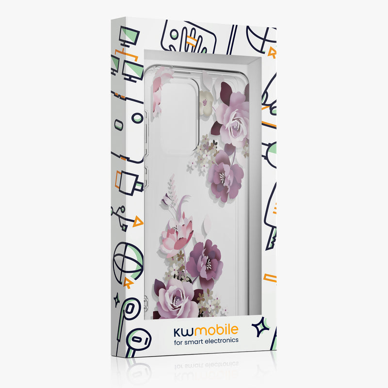 kwmobile Hülle kompatibel mit Samsung Galaxy S20 FE Handyhülle Silikon Case transparent Mit Glas Schutzfolie