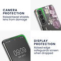 kwmobile Hülle kompatibel mit Samsung Galaxy S21 Handyhülle Silikon Case transparent Mit Glas Schutzfolie