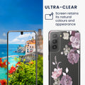 kwmobile Hülle kompatibel mit Samsung Galaxy S21 Handyhülle Silikon Case transparent Mit Glas Schutzfolie