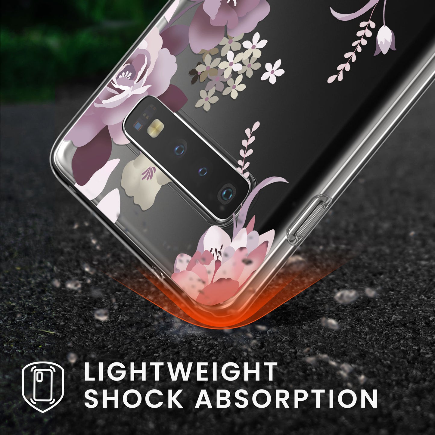 kwmobile Hülle kompatibel mit Samsung Galaxy S10 Handyhülle Silikon Case transparent Mit Glas Schutzfolie