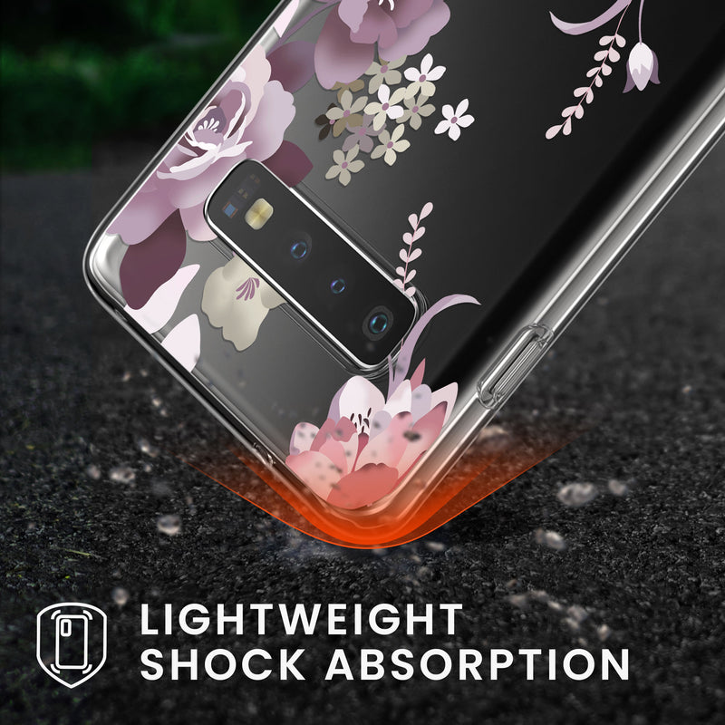 kwmobile Hülle kompatibel mit Samsung Galaxy S10 Handyhülle Silikon Case transparent Mit Glas Schutzfolie