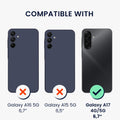 kwmobile Hülle kompatibel mit Samsung Galaxy A17 4G / 5G Handyhülle - Silikon Case transparent - Mit Glas Schutzfolie - Blumenblüten und Rosen Transparent
