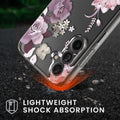 kwmobile Hülle kompatibel mit Samsung Galaxy A17 4G / 5G Handyhülle - Silikon Case transparent - Mit Glas Schutzfolie - Blumenblüten und Rosen Transparent