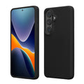 kwmobile Hülle kompatibel mit Samsung Galaxy S26 Hülle - Silikon Handy Case - Handyhülle weiche Oberfläche - kabelloses Laden - Schwarz Schwarz  