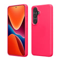 kwmobile Hülle kompatibel mit Samsung Galaxy S26 Hülle - Silikon Handy Case - Handyhülle weiche Oberfläche - kabelloses Laden - Neon Pink Neon Pink  
