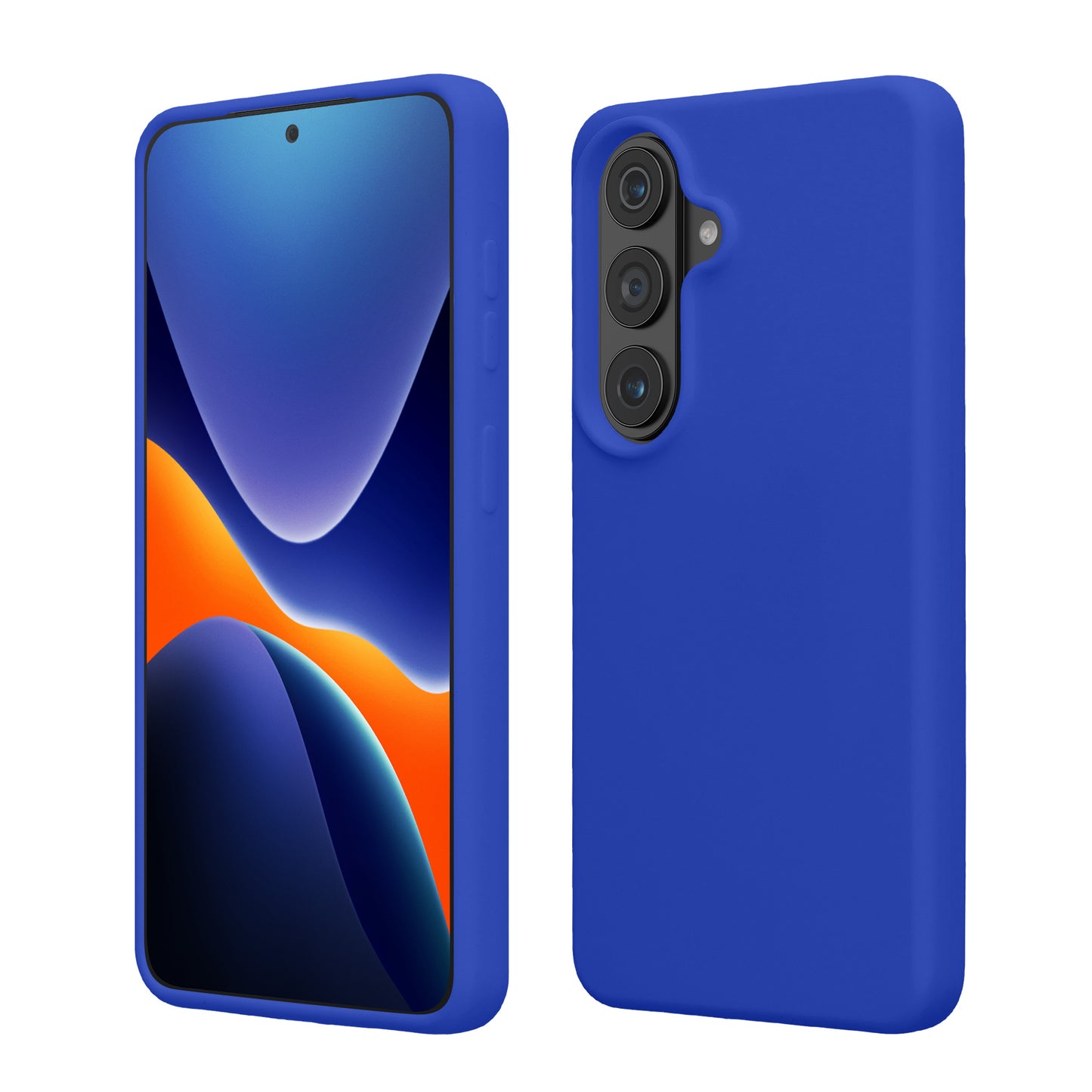 kwmobile Hülle kompatibel mit Samsung Galaxy S26 Hülle - Silikon Handy Case - Handyhülle weiche Oberfläche - kabelloses Laden - Baltik Blau Baltik Blau  
