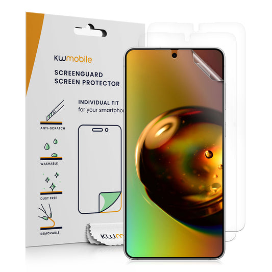 kwmobile 3x Displayschutzfolie kompatibel mit Samsung Galaxy S26 Plus Folie - klare Schutzfolien Set in transparent Transparent  