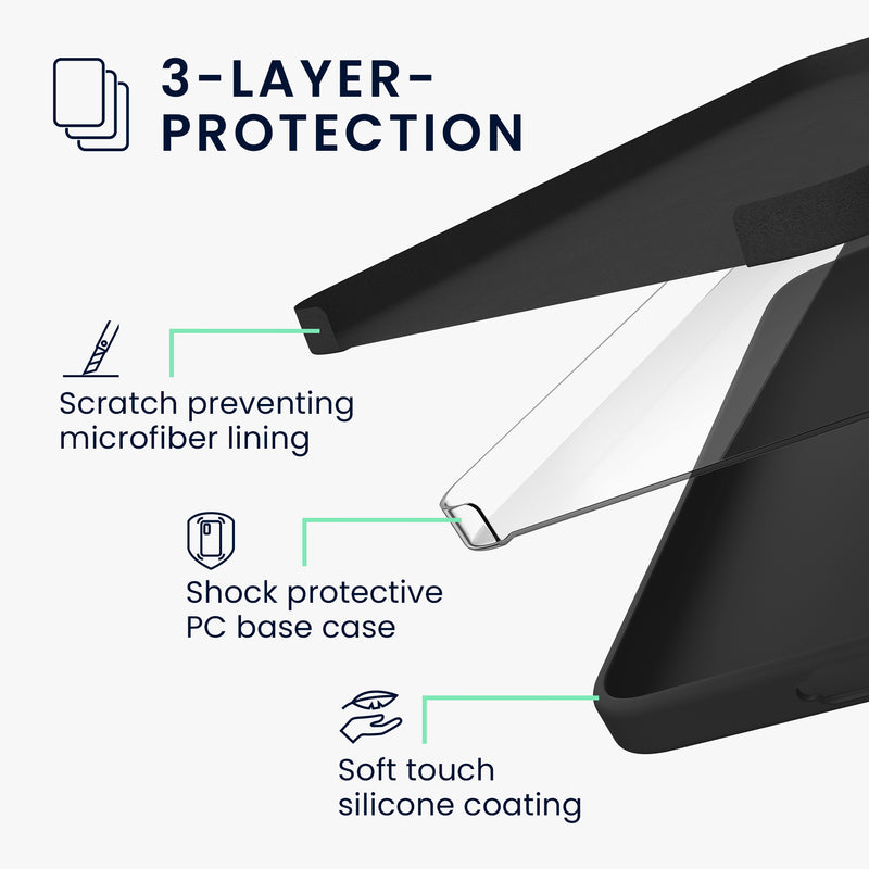 kwmobile Handyhülle für Samsung Galaxy S26 Plus Hülle - Case Silikon - Kabelloses Laden - Schutzhülle Cover
