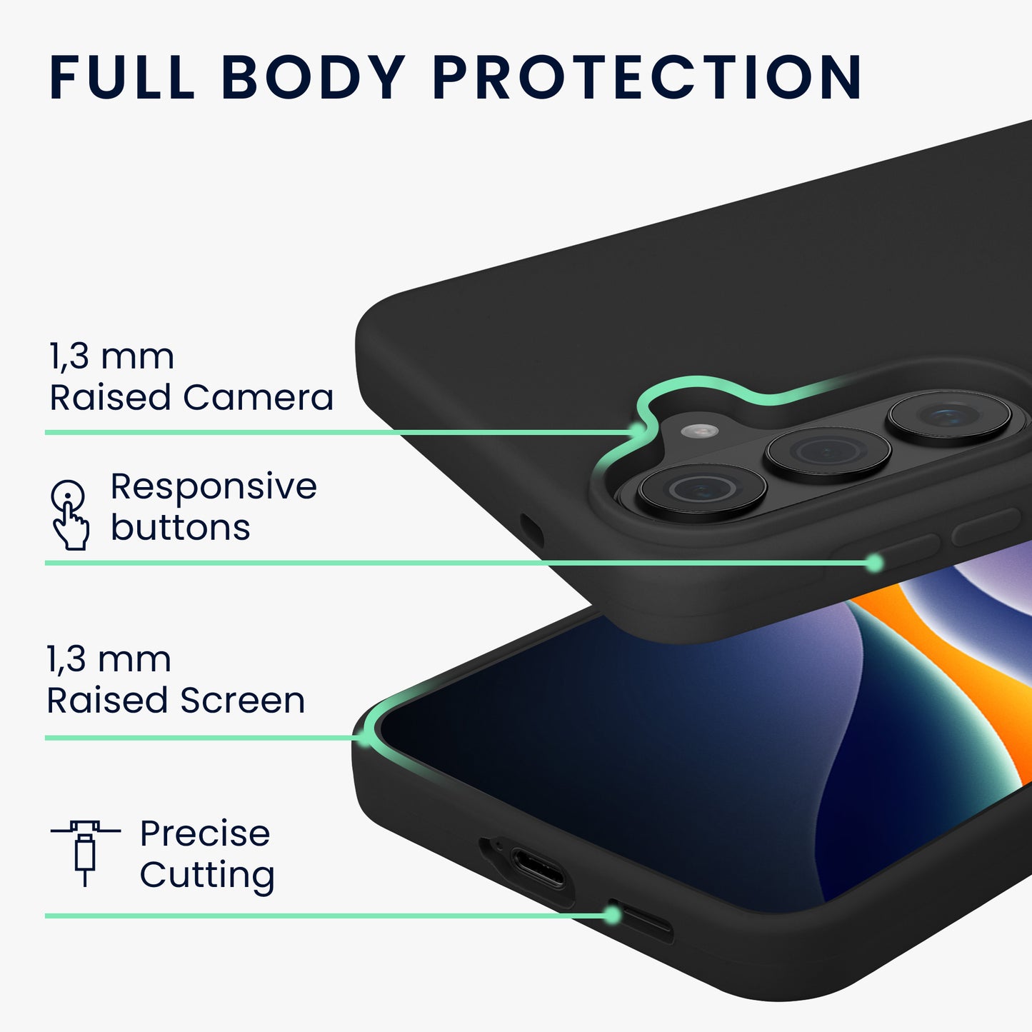 kwmobile Handyhülle für Samsung Galaxy S26 Plus Hülle - Case Silikon - Kabelloses Laden - Schutzhülle Cover