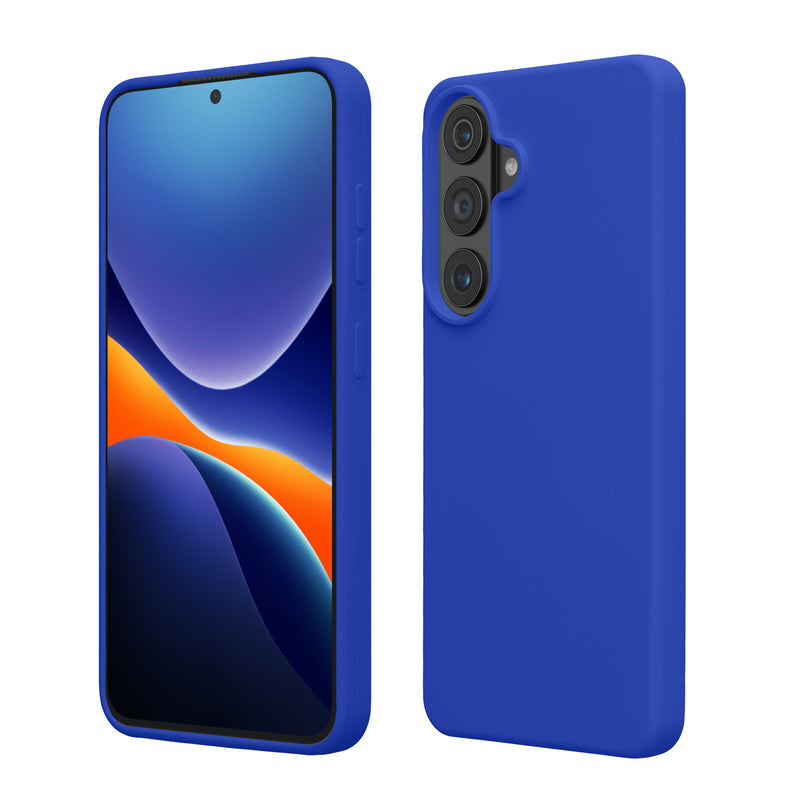 kwmobile Hülle kompatibel mit Samsung Galaxy S26 Plus Hülle - Silikon Handy Case - Handyhülle weiche Oberfläche - kabelloses Laden - Baltik Blau Baltik Blau  
