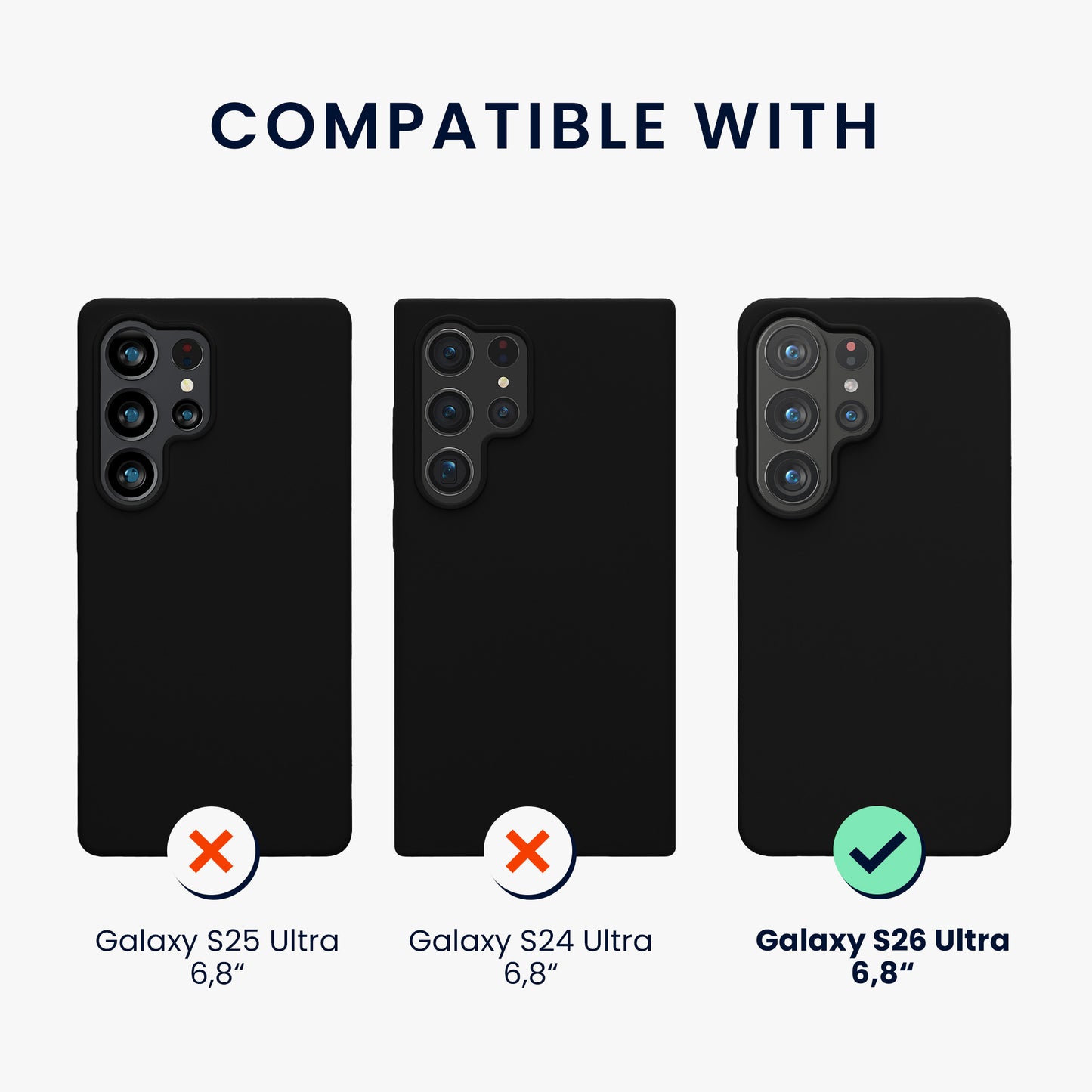 kwmobile Handyhülle für Samsung Galaxy S26 Ultra Hülle - Case Silikon - Kabelloses Laden - Schutzhülle Cover