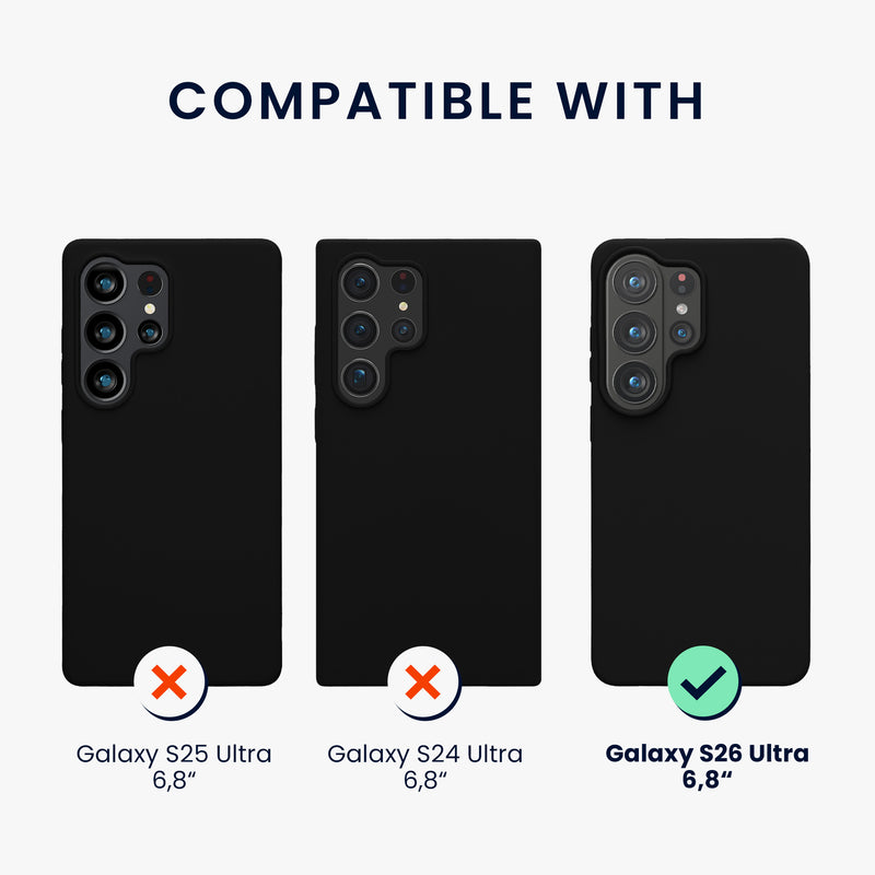 kwmobile Handyhülle für Samsung Galaxy S26 Ultra Hülle - Case Silikon - Kabelloses Laden - Schutzhülle Cover