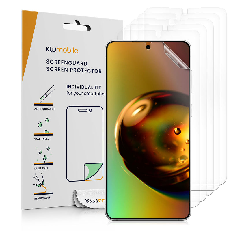 kwmobile 6x Displayschutzfolie kompatibel mit Samsung Galaxy S26 Folie - klare Schutzfolien Set in transparent Transparent  