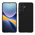 kwmobile Hülle kompatibel mit Samsung Galaxy S26 Hülle - weiches TPU Silikon Case - Cover geeignet für kabelloses Laden - Schwarz Schwarz  