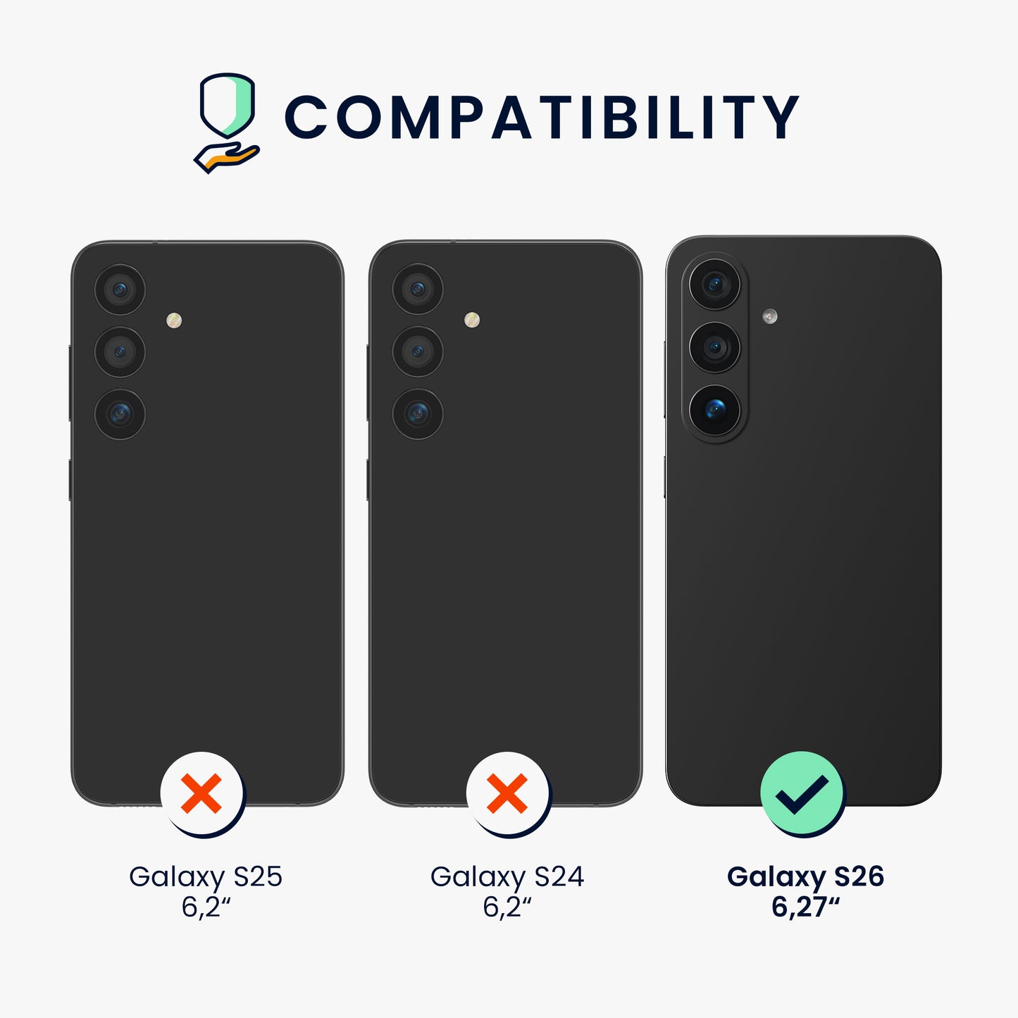 kwmobile Handyhülle für Samsung Galaxy S26 Hülle - Kabelloses Laden - Schutzhülle Cover