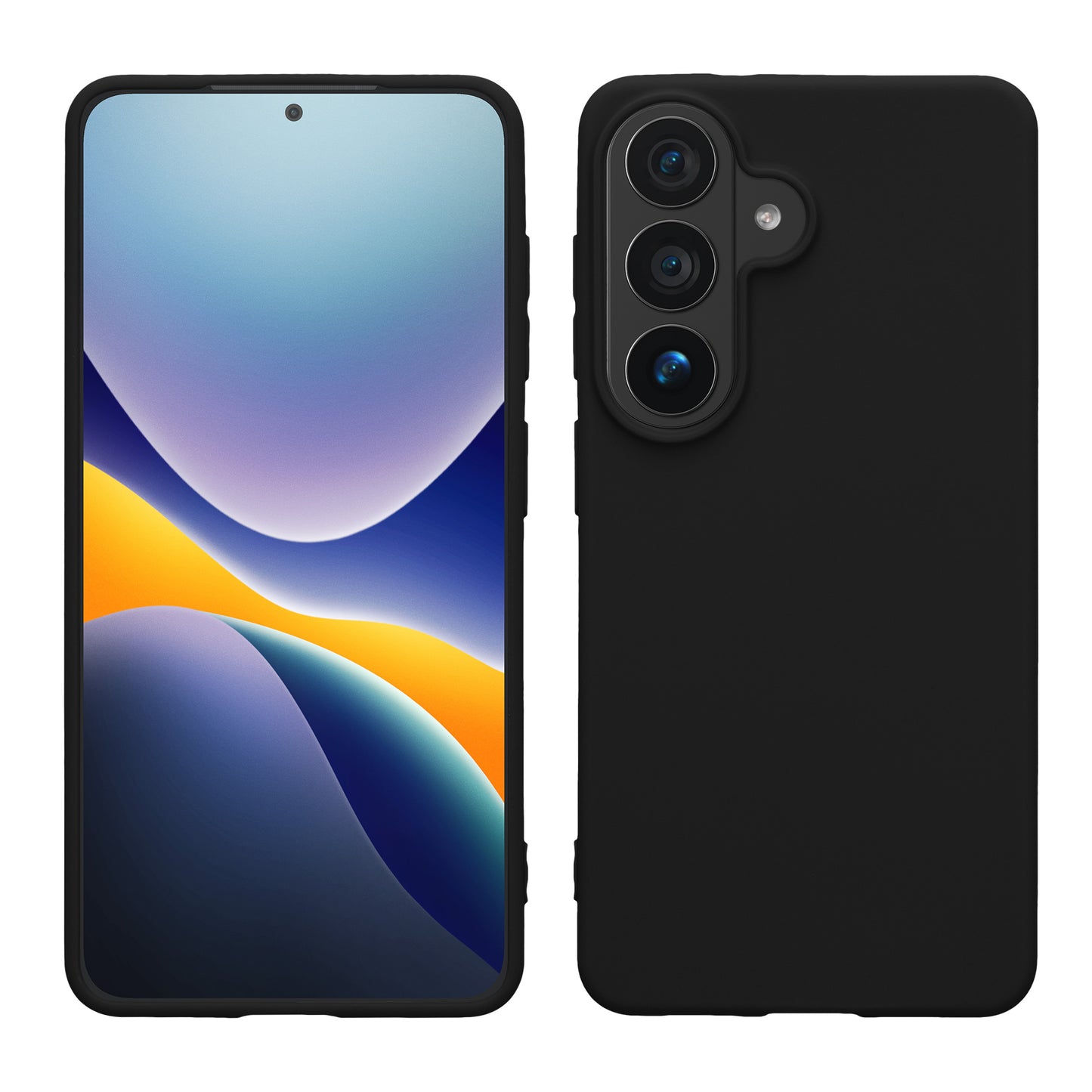 kwmobile Hülle kompatibel mit Samsung Galaxy S26 Plus Hülle - weiches TPU Silikon Case - Cover geeignet für kabelloses Laden - Schwarz Schwarz  