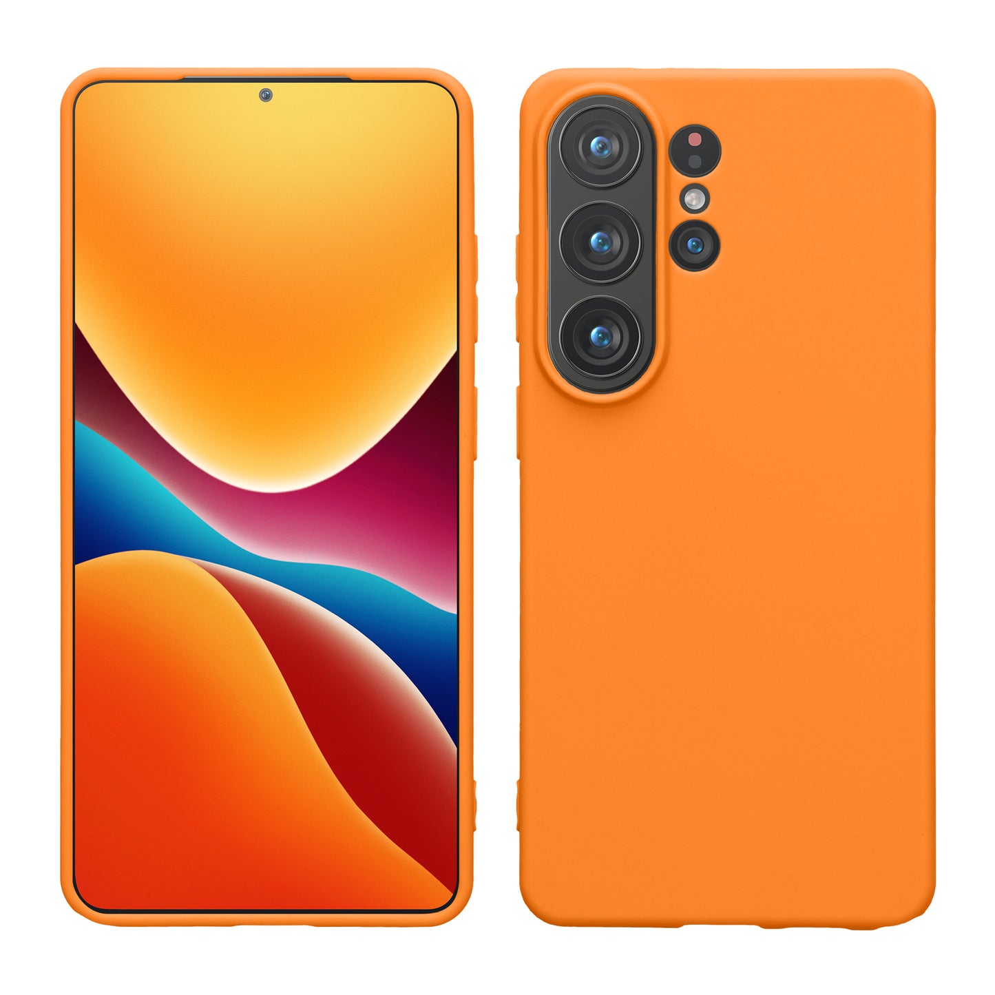 kwmobile Hülle kompatibel mit Samsung Galaxy S26 Ultra Hülle - weiches TPU Silikon Case - Cover geeignet für kabelloses Laden - Fruity Orange Fruity Orange  