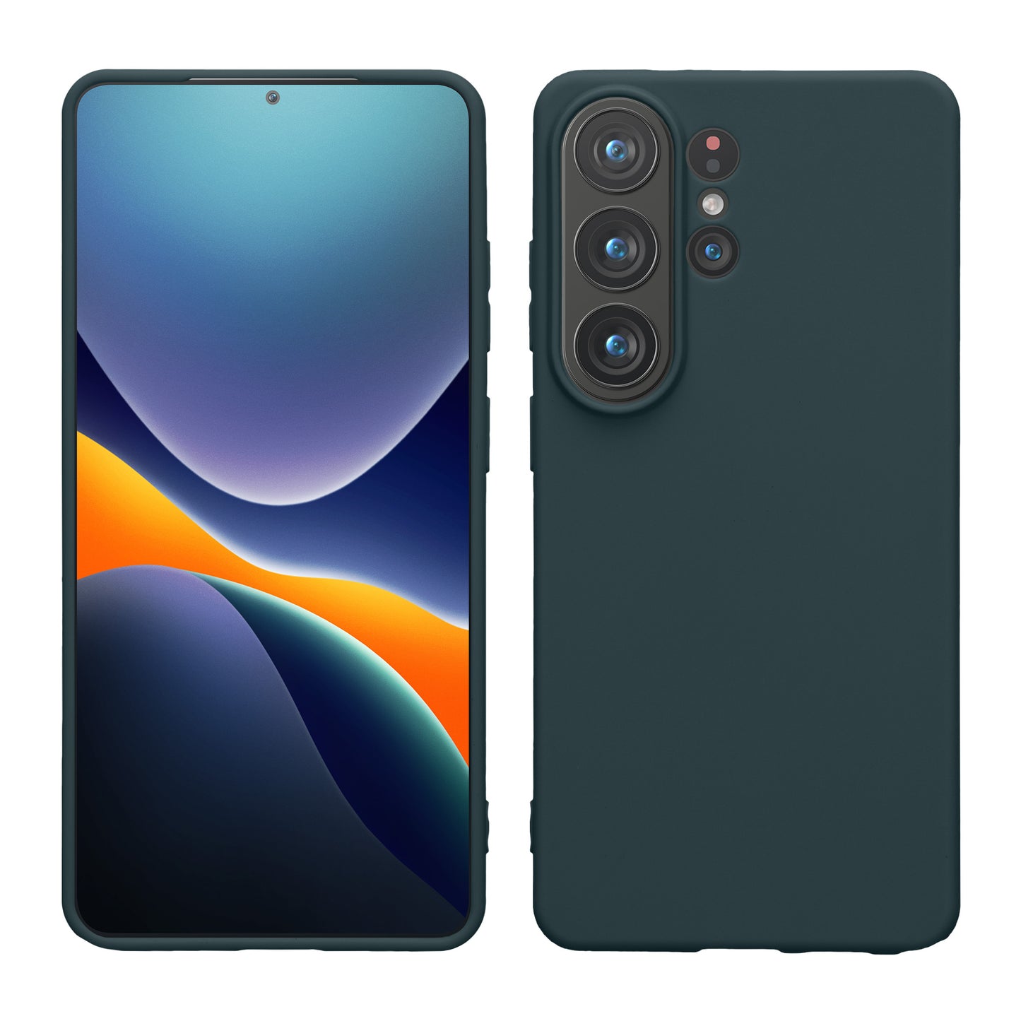 kwmobile Hülle kompatibel mit Samsung Galaxy S26 Ultra Hülle - weiches TPU Silikon Case - Cover geeignet für kabelloses Laden - Dunkler Schiefer Dunkler Schiefer  