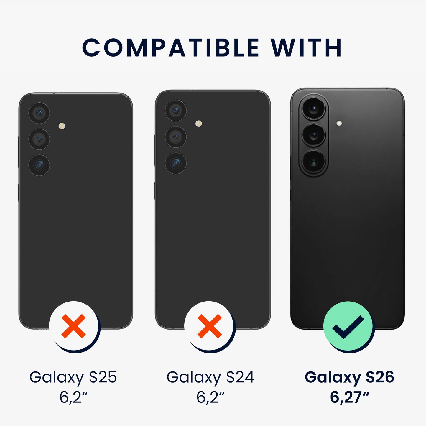 kwmobile Handyhülle für Samsung Galaxy S26 Hülle Silikon Case Schutzhülle Cover