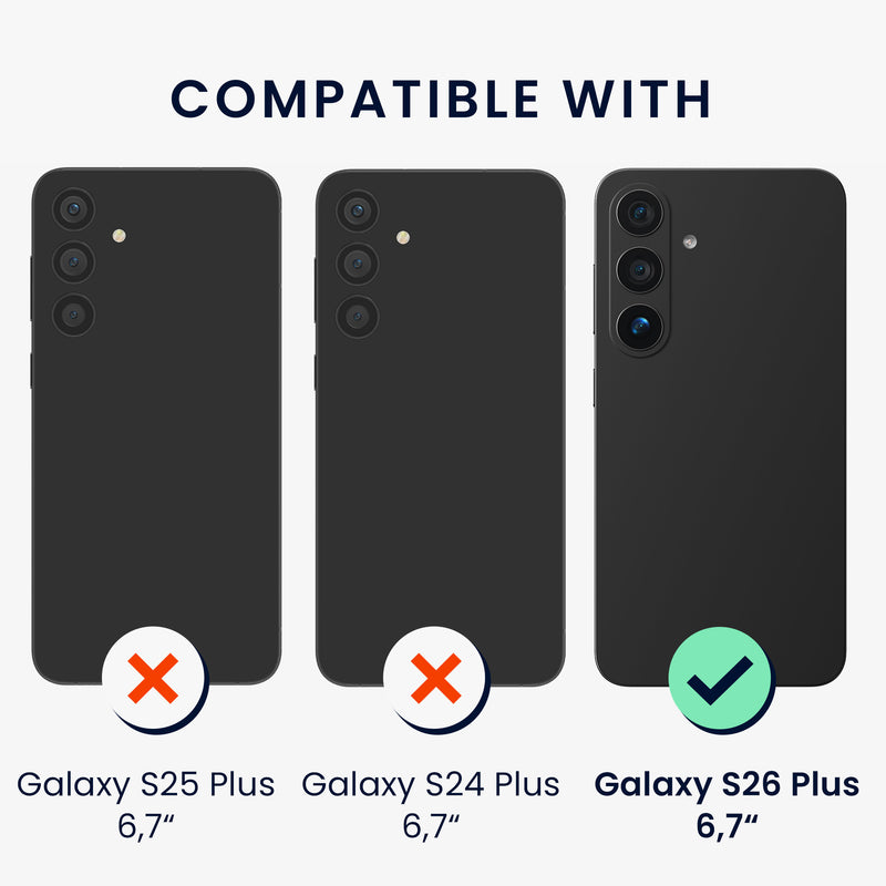 kwmobile Handyhülle für Samsung Galaxy S26 Plus Hülle Silikon Case Schutzhülle Cover