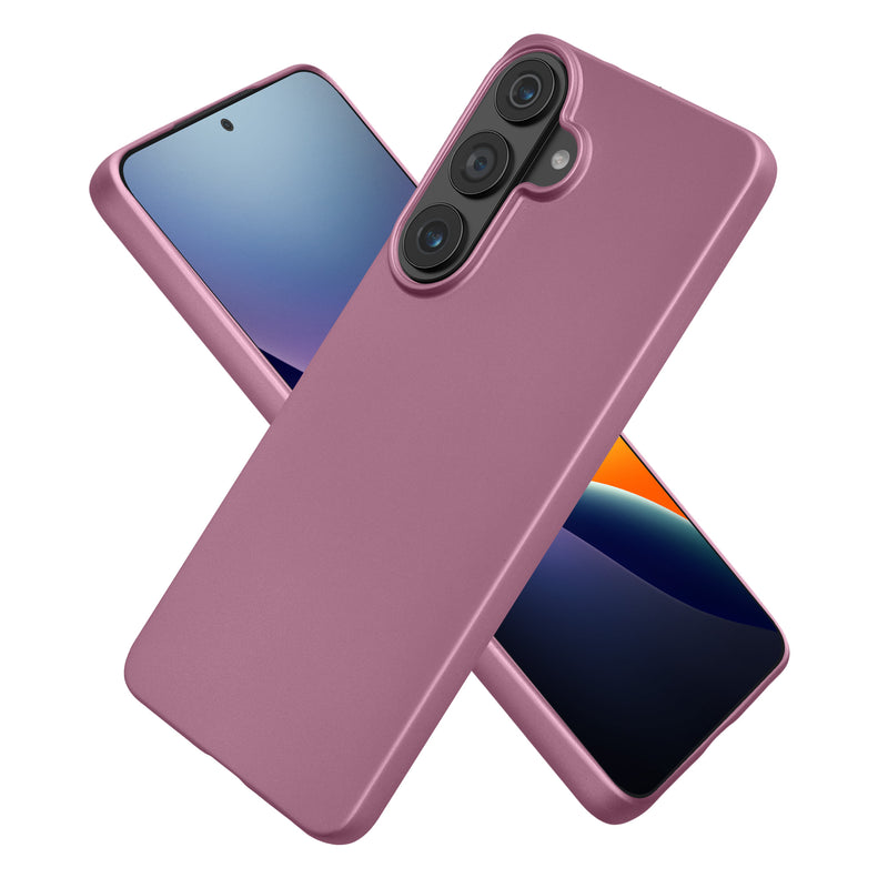 kwmobile Case kompatibel mit Samsung Galaxy S26 Plus Hülle - Schutzhülle aus Silikon metallisch schimmernd - Handyhülle Metallic Lavendel Metallic Lavendel  