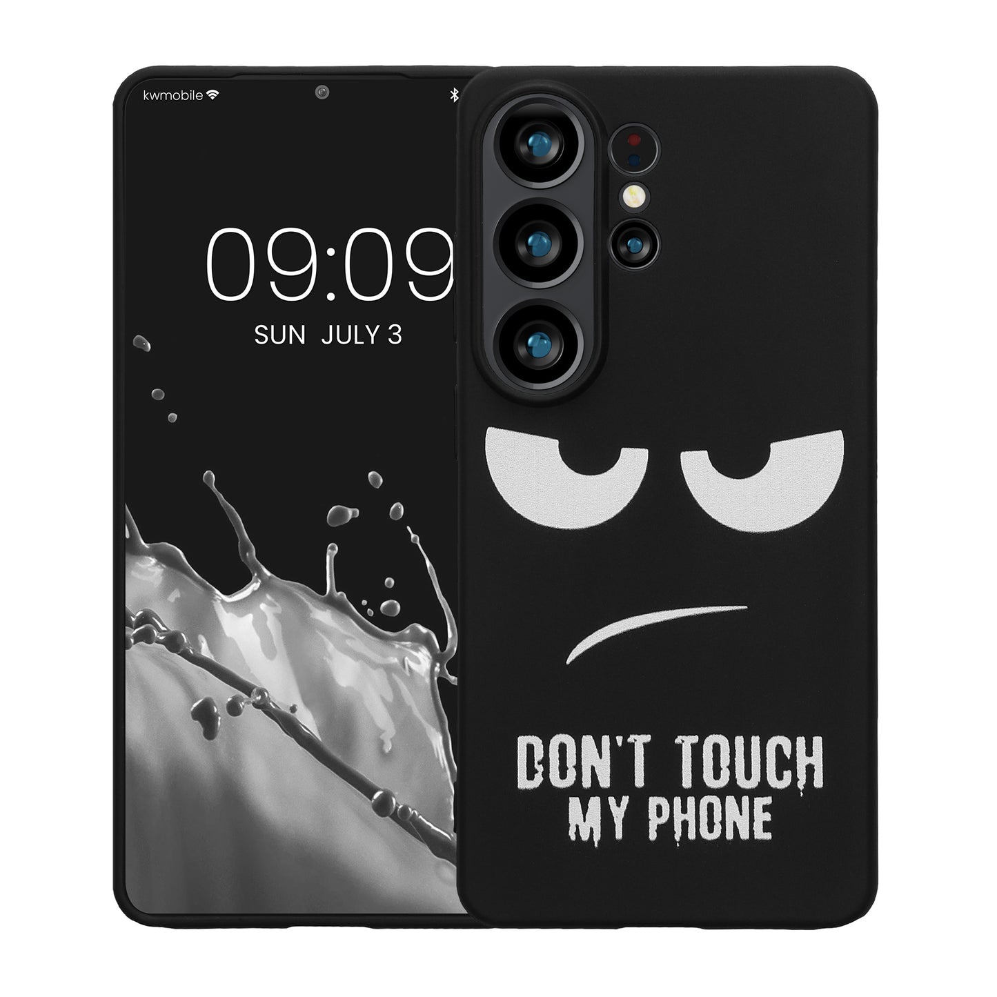 kwmobile Hülle kompatibel mit Samsung Galaxy S26 Ultra - Handyhülle Silikon Case - Don't touch my Phone